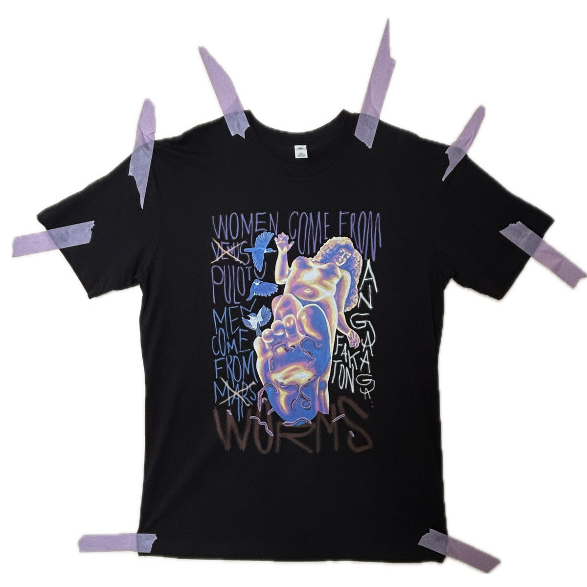 ANGA FAKA - TONGA: Men are from M̶a̶r̶s̶ worms / Women are from V̶e̶n̶u̶s̶ Pulotu tee